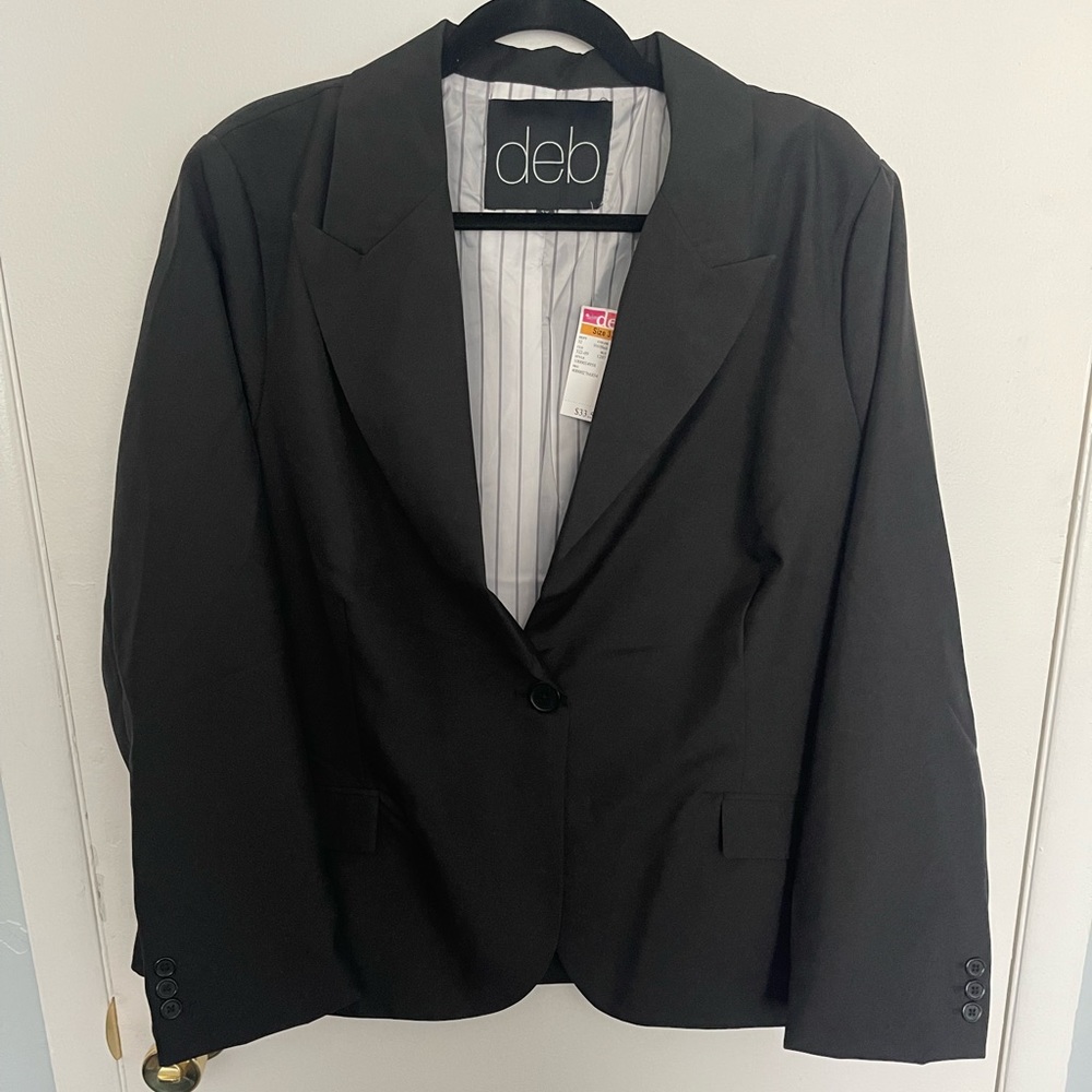 BNWT XXXL 3XL Deb Black Blazer
